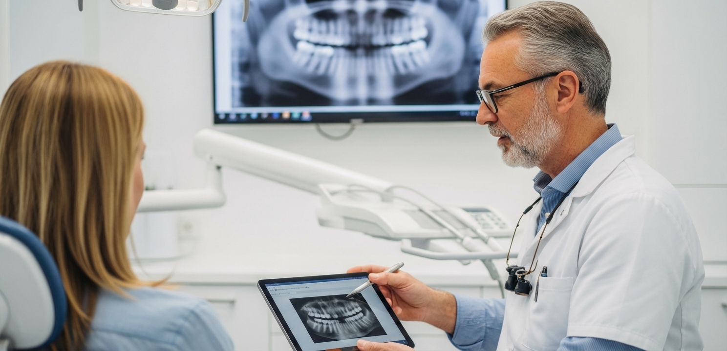 Planification de soins dentaires en Allemagne Refaire ses Dents en Allemagne commence par une consultation initiale et un devis détaillé.
