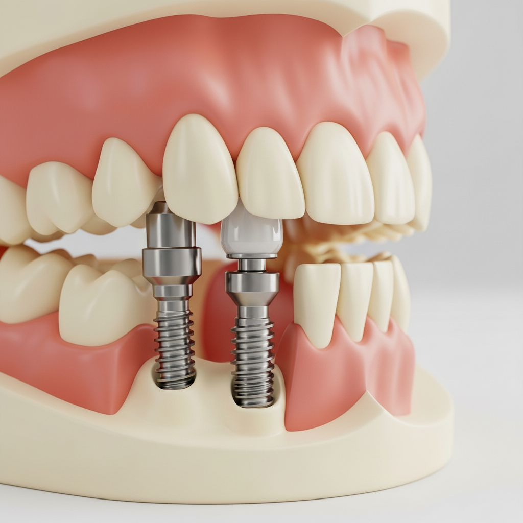Précision de l'implantologie dentaire moderne Tourisme Dentaire Allemagne : découverte des technologies d'implants dentaires en titane et de couronnes en zircone.