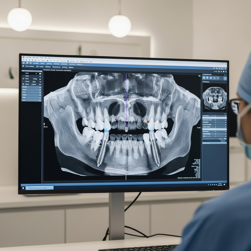 Virtuelle Planung von Zahnimplantaten mittels DVT-Technologie Neue Zähne an einem Tag beginnen mit einer umfassenden Diagnostik und digitalen 3D-Planung