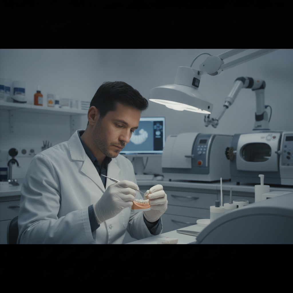 Präzisionsarbeit im ästhetischen Dentallabor ästhetische Zahnmedizin teuer, da hochqualifizierte Zahntechniker in spezialisierten Laboren maßgeschneiderte Restaurationen fertigen.